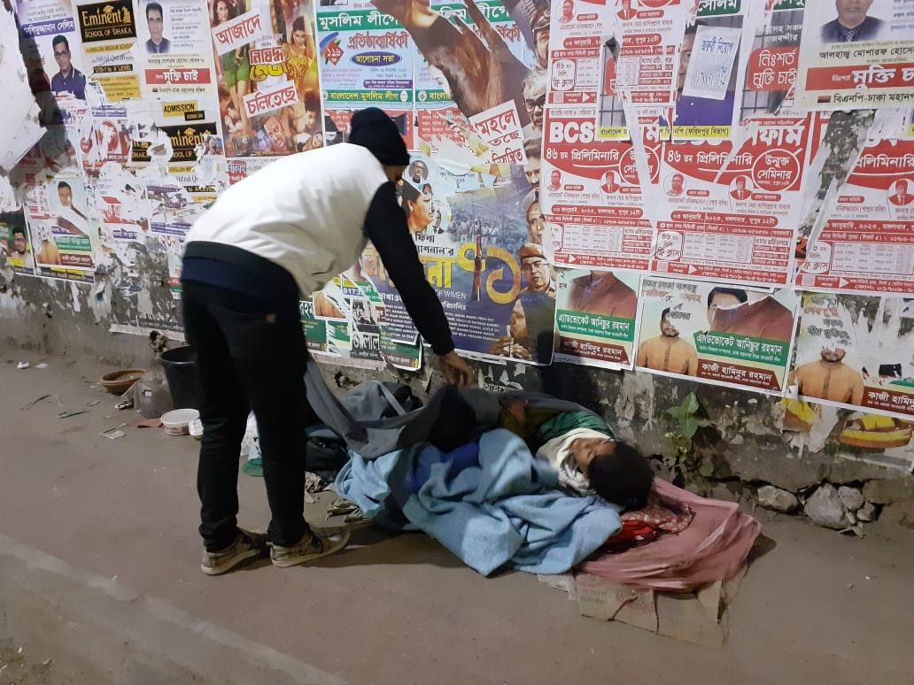 We distributed winter survival blanket among underprivileged communities to save them from the cold